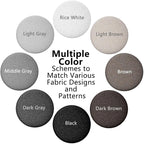 12 Colors Fabric Covered Button Twist Pins Dust Ruffle Pins- for Sofa，Upholstery，Armchair Caddies, Armrest Covers,Bed Skirts, Slipcovers, Headliners (Rice White, 12)