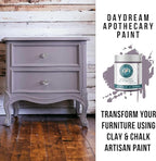 Daydream Apothecary Premium Chalk Style Paint for Furniture, Home Décor, Wood, DIY Interior Projects, Quick Dry, No Prep or Prime Needed, Matte Purple Grey - 16oz