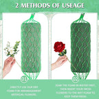Preboun 14 Pcs Floral Foam Garland 27.6ft Absorption Flower Holder Plant Foam Flower Green Sponge Foam for Wedding Arch Door Tabletop Decoration Arrangement Home Garden Craft