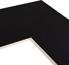 Craig Frames B221 Pre-Cut Mat Board for 6x9 Print, 11x14, Smooth Black