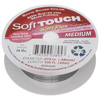 Soft Flex 49 Strand Stringing Wire - Flexible Braided - Medium 0.19 Diameter - Jewelry Making Bead Wire - Satin Silver