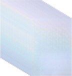 PATIKIL 11.7x8.3" Holographic Sticker Paper, 20Sheets A4 Polypropylene Self-Adhesive Transparent Waterproof Laminate Overlay Film for Photo Cards Scrapbook Decorations, Little Circle