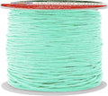 Mandala Crafts 1mm 109 Yards Aqua Cotton Waxed Cord for Jewelry Making Bracelet Cord Waxed String - Beading String Thread Jewelry Cords for Necklaces String