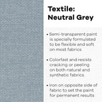 Textile Color Paint NEUT Grey