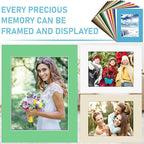 60 Pack Picture Mats 11 x 14 Inch Frame Mattes Matting with Acid Free Pre Cut Mattes White Core Bevel Cut Mats for 8 x 10 Pictures for Home Gallery Wall Hanging Art Decoration (Mixed Colors)