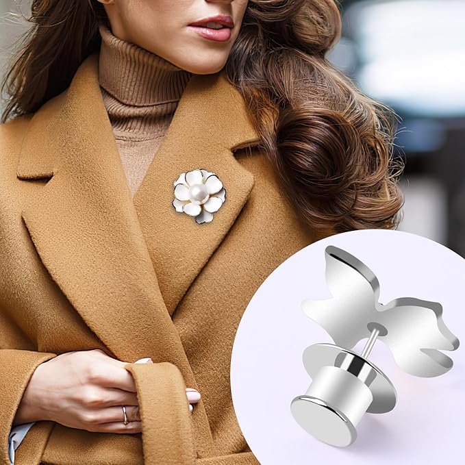DECYOOL 100PCS Metal Locking Pin Backs, Pin Keepers Clasp Pin Backs Locking Buckles for Brooch DIY Crafts Badges Enamel Lapel Needles Pin Lock