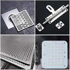20 Pack 6061 T6 Aluminum Sheet Metal 6 x 6 x 1/64 Inch Flat Plain Aluminum Plate Covered with Protective Film, 6061 Aluminum Sheet Plate for Crafting, Finely Polished and Deburred