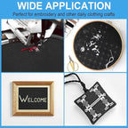 Cross Stitch Fabric 18 Count Aida Cloth 59 x 39 Inch Large Size Classic Reserve Cross Stitch Supplies Embroidery Fabric Cloth Cross Stitching for Home DIY Craft Embroidery Decoration Handmade, Black