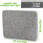 IMZAY Needles Felting Tools, 8"x10" Felting Pad, Large Needle Felting Mat, 90 Pcs Felting Needles, Felting Supplies with Wood Handles & Wool Needles for DIY Crafts