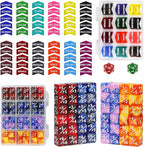 110PCS MTG Keywords Tokens & 12mm Dice Counter for Magic The Gatering, Bulk Ability Tokens MTG Life Counters D20 Loyalty 6 Sided Dice, Compatible with TCG CCG Magic Card Gaming Accessories