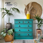 Dixie Belle Paint Company Chalk Finish Furniture Paint - Mermaid Tail (16oz) - Matte Aqua Green Chic Chalk Mineral DIY Furniture Paint