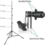 EMART 8.5FT Photography Green Screen Background Reflector Disc Holder Clip with Light Stand for Diffuser, Pop Up Backdrop, Photo, Video Studio, Meeting,Live Streaming, Youtuber