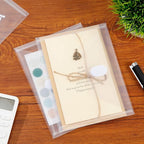 12 Pack Clear Die & Stamp Storage Bag Transparent Plastic Folders for Cutting Dies Stencil Embossing Crafts for DIY Scrapbooking Paper Card Craft Organizer Holder