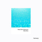 Hemway Polyurethane & Epoxy Resin Glitter 100g / 3.5oz Metallic Crystal Flake Additive for Flooring Jewelry Tumblers Glass Pigment - Microfine (1/256" 0.004" 0.1mm) - Baby Blue Iridescent