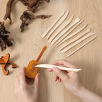 50PCS Wooden Clay Sculpting Tools, 6.2'' Smooth Double Ended Clay Modeling Tools, Polymer Clays Tool Sculpting, Wood Pottery Tool Kit for Ceramics Soap Playdough Carving Supplies