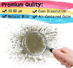 Mica Powder - 60g Mica Powder for Epoxy Resin - Pearl Pigment Powder Dye for Resin/Eye Shadow/Soap Making/Nails/Bath Bombs etc. (Dark Green)