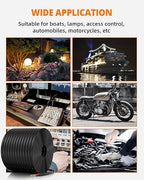 14 Gauge Wire, 14 AWG 2 Conductor Electrical Wire, Flexible/Oxygen-Free Tinned Copper/Stranded PVC 14/2 Cord for Automotive, Marine, LED Strips, Solar, RV, Lighting (200FT)