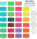 Renfio Iridescent Ultra Fine Glitter Powder Resin Supplies Glitters 1.94 Oz (55g) PET Flake Crafts Sequins 1/128" 0.008" 0.2mm Epoxy Chips Flakes for Tumblers Slime Painting - Fluorescent Yellow