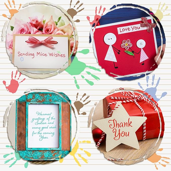 4 Sheets Sentiments Rubber Clear Stamps Set for Card Making and DIY Scrapbooking Journaling 2 Acrylic Stamp Blocks with Grid Lines for Birthday Wedding Wife Husband Anniversary Special Occasion Cards
