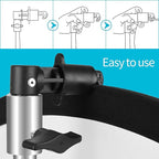 EMART 8.5FT Photography Green Screen Background Reflector Disc Holder Clip with Light Stand for Diffuser, Pop Up Backdrop, Photo, Video Studio, Meeting,Live Streaming, Youtuber