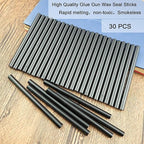 Wax Seal Stick, Ioggtser 30PCS Mini Glue Gun Wax Seal Stick for Wax Seal Stamp, Sealing Wax Sticks for Wedding Invitations, Cards, Envelopes (Black)