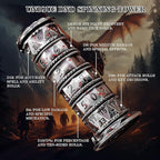 DND Dice Spinner Tower Set - Unique D4 D6 D8 D10 D10% D12 D20 All in One D&D Metal Dice - Cool Role Playing Gifts for Dungeons and Dragons TRPG MTG Games Lover Players (Tower-Bloodstained)