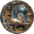 WOODBESTS Wooden Puzzles for Adults - Moonlit Owl Wooden Jigsaw Puzzle, Unique Animal Wood Puzzles Adult, Xmas Puzzle Gifts for Puzzles Lovers(200 Pcs, M, 11.4"x11.4")