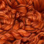 Merino Silk Luxe Tonal Designer Blend. Superfine Merino, Mulberry Silk, Tussah Silk. Top Roving for Spinning or Felting. Amber Glow 1oz