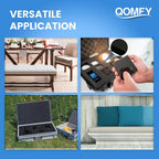 QOMFY 4" Height x 12" Width x 48" Length Charcoal Upholstery Foam Sheet | Made in USA | Multi-Purpose Foam for Upholstery, DIY, Packaging & Acoustic Projects