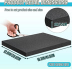 4 PCS Black Foam Padding- 16x12x1 Inch Polyurethane High Density Foam Cuttable Black Sheet Pad Cushioning Inserts for Packing Cases and Crafts