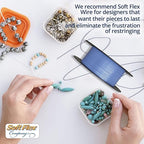 Soft Flex 49 Strand Beading Wire - Medium 0.19 Diameter - 100 Feet Nylon Design Wire
