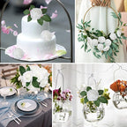 AmyHomie Artificial Flower White Rose 25pcs Real Looking Fake Roses w/Stem for DIY Wedding Bouquets Centerpieces Arrangements Party Baby Shower Home Decorations