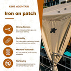 Iron on Patches, 8 Pieces Iron on Canvas Patches, Fabric Patches for Couch, Tent, Clothing, Seat, Canvas Repair Decorating Kit 3.7" by 4.9" (9.5 cm x 12.5 cm, White)