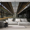 wall26 Industrial Interior of an Old Factory Building Removable Wall Mural | Self- 132x168 inchesAdhesive Large Wallpaper - 132x168 inches