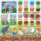 Magnetic Blocks-150PCS Grassland Magnetic Building Blocks Set, Kids Classroom Sensory Toy for Toddlers STEM Learning, Construction Stacking Toy for Kids 3+ Boys and Girls Christmas Birthday Gifts