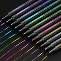 ARTISTRO 12 Metallic Markers with Fine Tip, Metallic Acrylic Paint Pens, Pre-Activated, for Kids & Adults, for Black Paper & Rocks