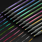 ARTISTRO 12 Metallic Markers with Fine Tip, Metallic Acrylic Paint Pens, Pre-Activated, for Kids & Adults, for Black Paper & Rocks