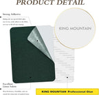 KING MOUNTAIN Coarse Linen Repair Patches, Self-Adhesive Linen Fabric Patches, 8X11 inch, Multi Color, Can be Used for Linen Sofa Repair and Linen Clothes Repair(8" x 11",Dark Green)