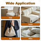 Iron on Patches, 8 Pieces Iron on Linen Patches,Fabric Patches for Couch, Tent, Clothing, Seat, Linen Repair Decorating Kit 3.7" by 4.9" (9.5 cm x 12.5 cm, Rice Coffee)