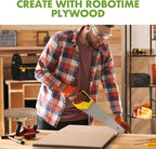 ROBOTIME 3mm Plywood 6 Pcs, 1/8 Maple Plywood for Laser Cutting & Engraving, Thin Maple Boards 12"x12" Wood Sheets