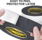 2 Pack EVA Single-Sided Adhesive Black Foam Tape, 1.2inx9.84FT Single-Sided Sealing Strip Foam Pad Sponge Tape Window Weatherproof, Self-Adhesive Insulation Sealing Tape