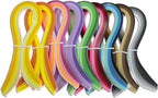 Zorfeter 9 Sets Multi-Color Quilling Paper Strips Kits 900 Strips 42 Colors, 7mm Width, 15" Length