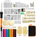 Wood Burning Kit, 110 Pieces Wood Burning Tool with Adjustable Temperature 200-420°C, Professional Wood Burner Pen for Embossing Carving Soldering