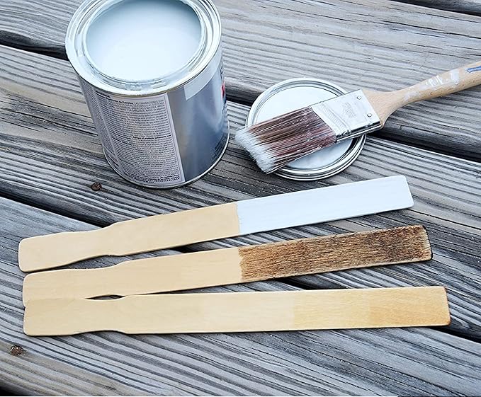Bamboo Paint Stir Sticks - Rewiss Paint Sticks 10 Inch Wood Stirrers Paddles Resin or Wooden Craft Sticks, Garden and Library Markers(1000 pcs)