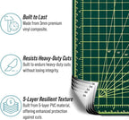 Adir Professional Self Reversible Healing Cutting Mat, 36 by 48-Inch, Green/Black
