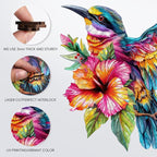 Wooden Jigsaw Puzzles -Hummingbird Wooden Puzzles for Adults, 500 Pcs King Size 17.3'' x 16.6'', Luxurious Shaped Wood Puzzle, Beautiful Package, Best Gift for Adults and Kids, Family Game