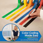 Spartan Industrial - 1" X 60 yd Orange Masking Tape - 12 Colored Tape Rolls for Bundling, Labeling, and More - No Residue, 5.5 Mil