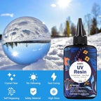 KISREL UV Resin 500g - Upgraded UV Resin Kit, Hard Type Crystal Clear Ultraviolet Curing UV Epoxy Resin for Craft Jewelry Makin
