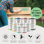 Chalky Chicks All-in-One Chalk Paint for Furniture or Cabinet - 16Fl Oz - Matte Finish Lime Ricki (Lime Green) for Metal, Wood Furniture Paint - No Sanding All-in-One for Home Decor & Crafts, USA Made