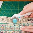 MANUFORE Quilting Ruler 6 * 12in Sewing Acrylic Anti-Slip Metric Ruler DIY Quilting Tools with Clear Printed Lines for Precise Cutting
